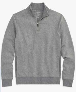 Mack Weldon ACE Quarter-Zip Pullover Grey Heather